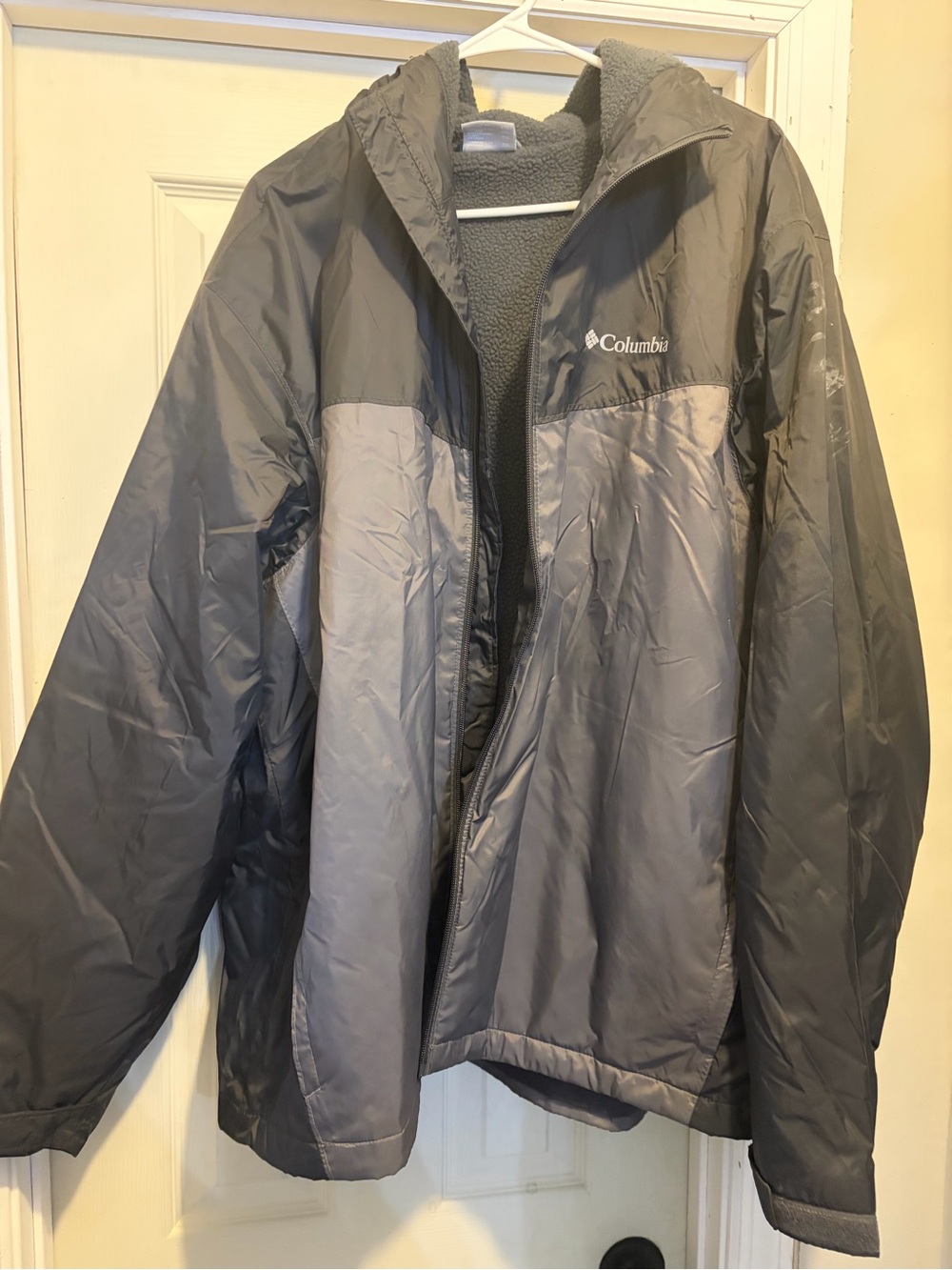 Columbia Men's Two-Tone Gray Cold-Weather Puffer Jacket
